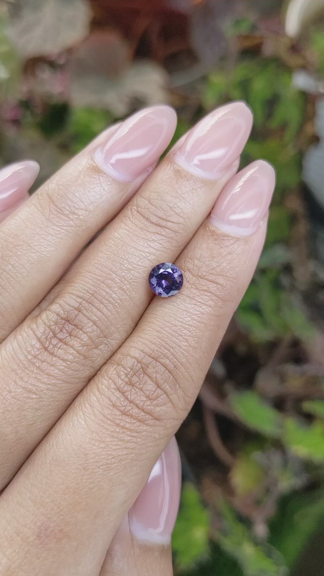 0.95 Ct. Purple Spinel from Ceylon (Sri Lanka) Size Video