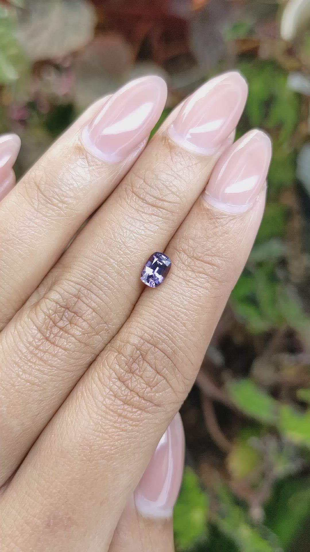 0.68 Ct. Purple Spinel from Ceylon (Sri Lanka) Size Video