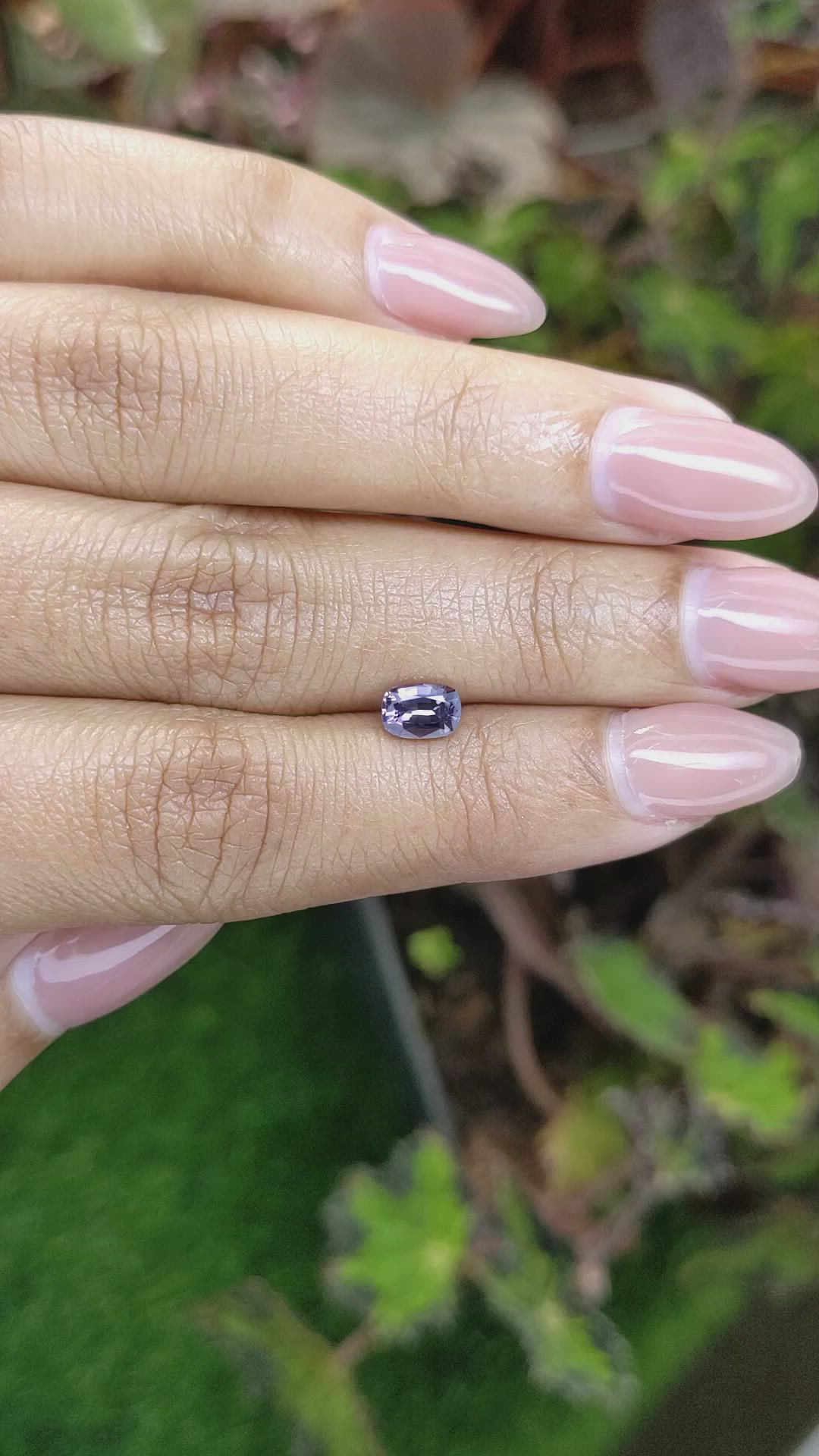 0.68 Ct. Purple Spinel from Ceylon (Sri Lanka) Size Video