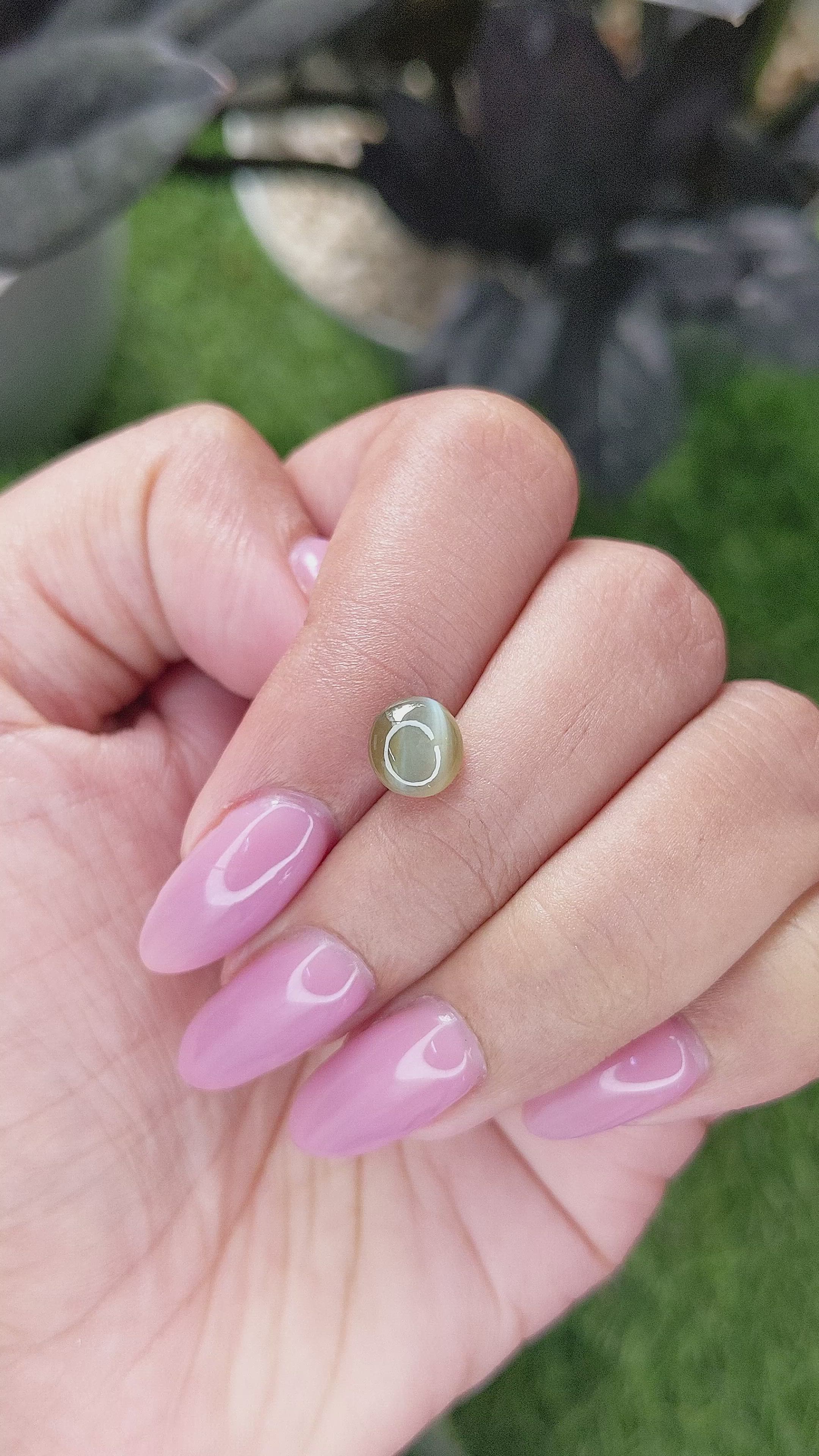 2.35 Ct. Cabochon Alexandrite from Tanzania Size Video