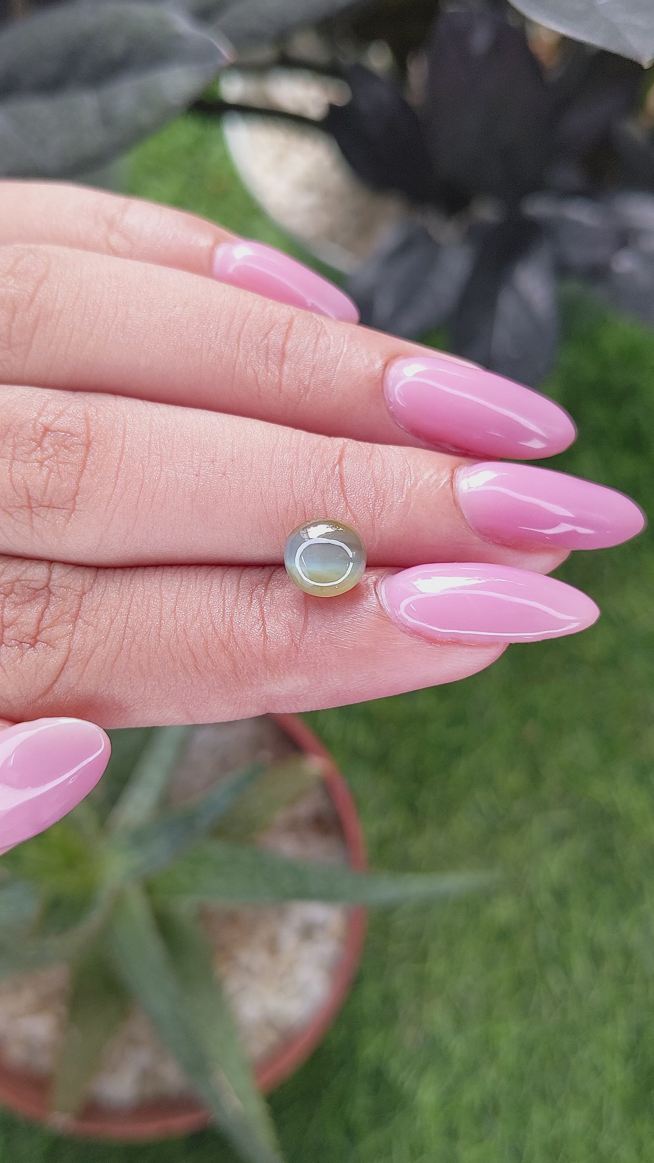 2.35 Ct. Cabochon Alexandrite from Tanzania Size Video