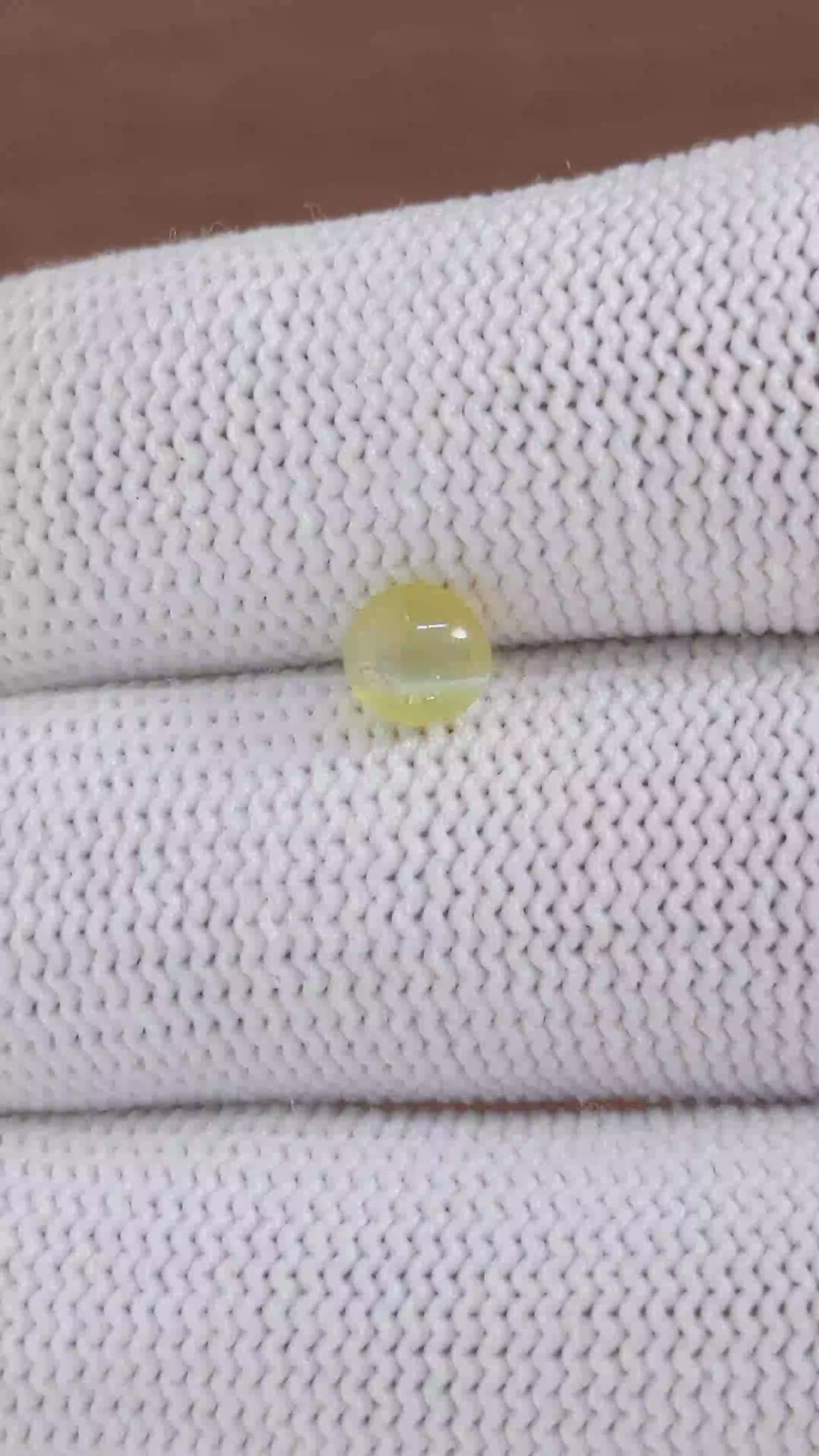 1.02 Ct. Greenish Yellow Cabochon Chrysoberyl from Tanzania Size Video