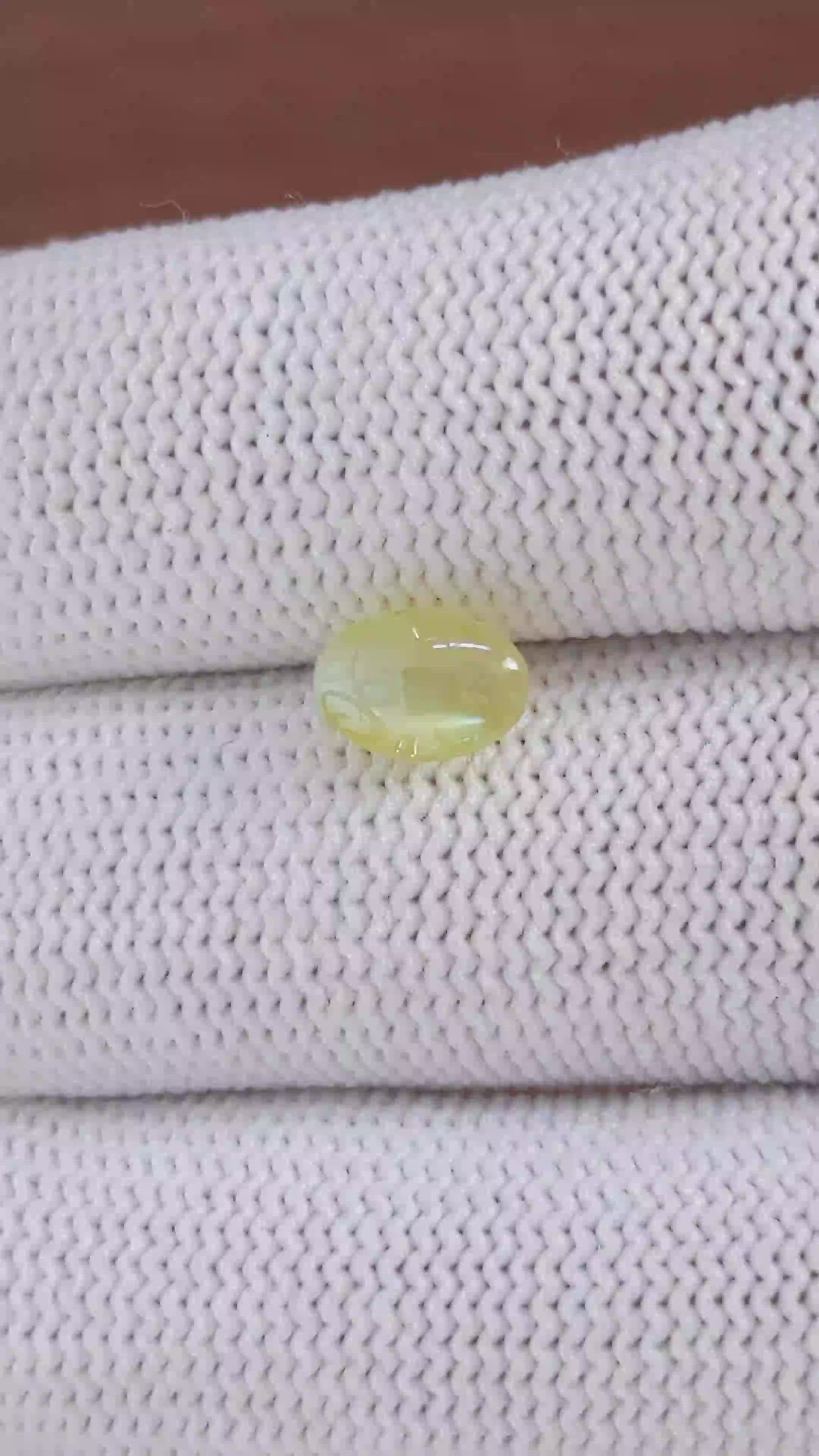 2.05 Ct. Greenish Yellow Cabochon Chrysoberyl from Tanzania Size Video