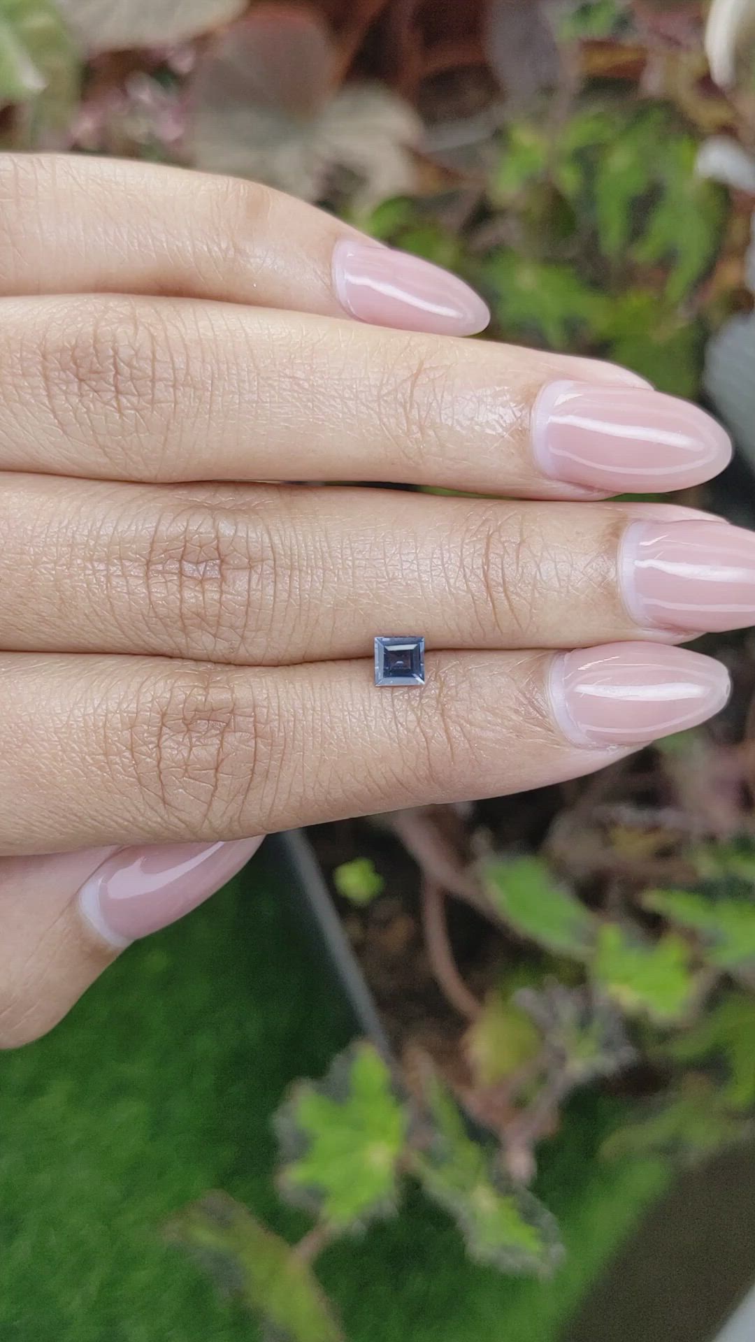 0.77 Ct. Purple Spinel from Ceylon (Sri Lanka) Size Video