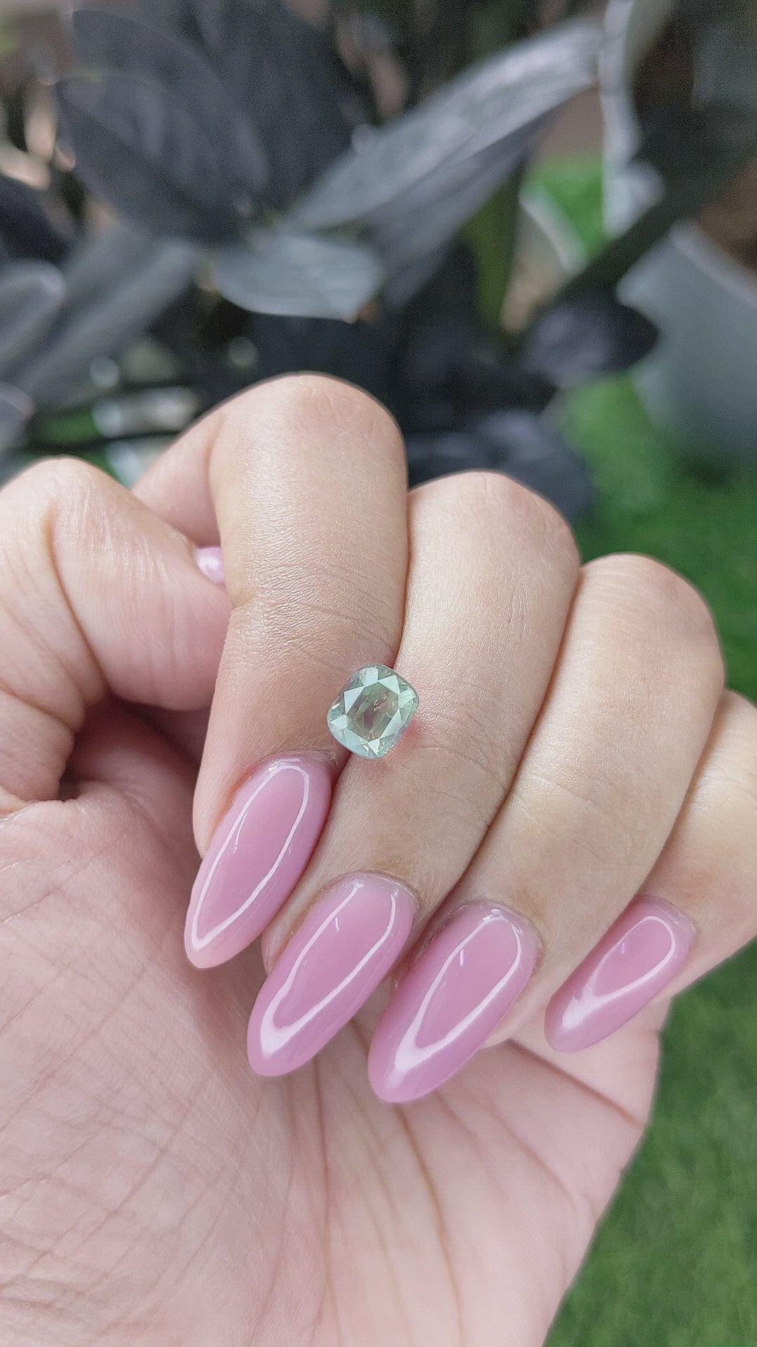 2.02 Ct. Yellowish Green Chrysoberyl from Tanzania Size Video