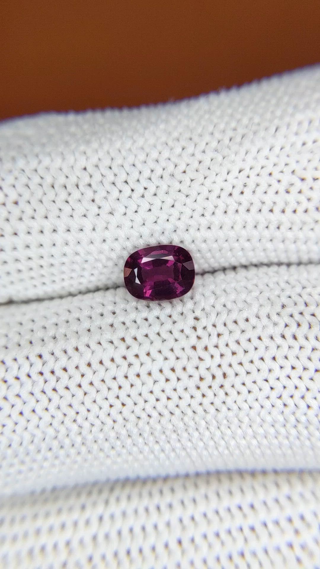0.77 Ct. Purplish Pink Spinel from Ceylon (Sri Lanka) Size Video
