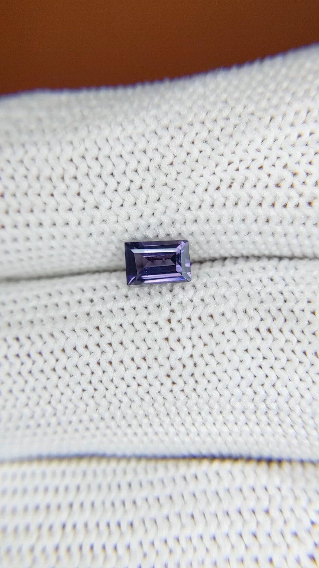 0.51 Ct. Greyish Violet Spinel from Ceylon (Sri Lanka) Size Video