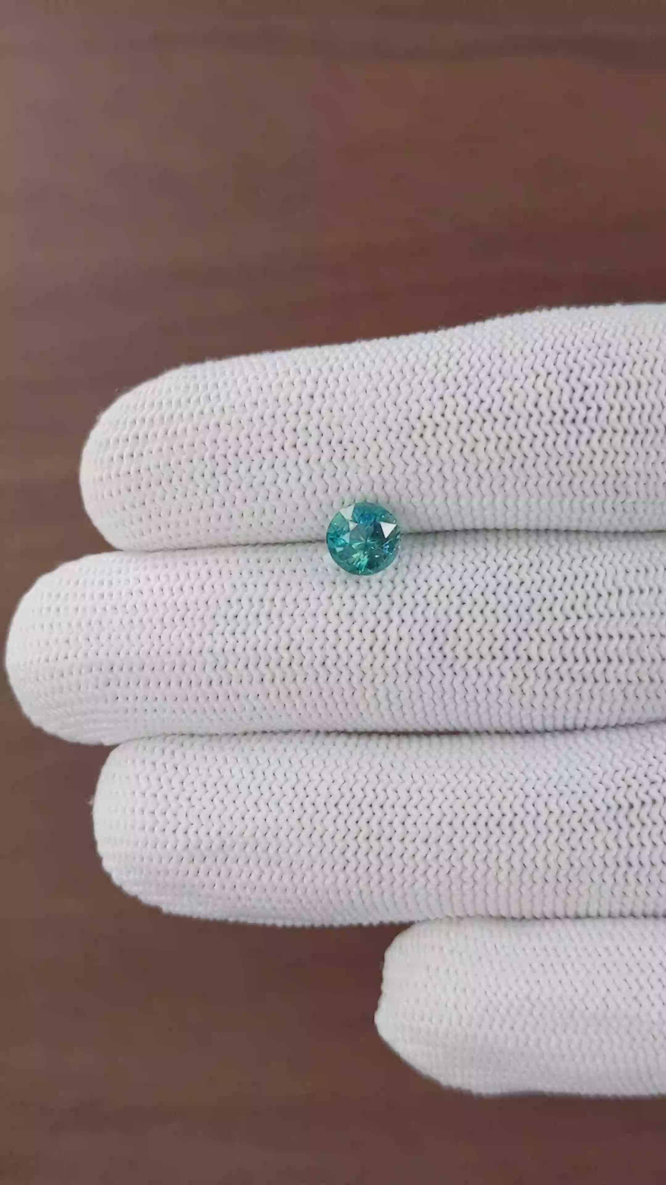 1.15 Ct. Bluish Green Grandidierite from Madagascar Size Video