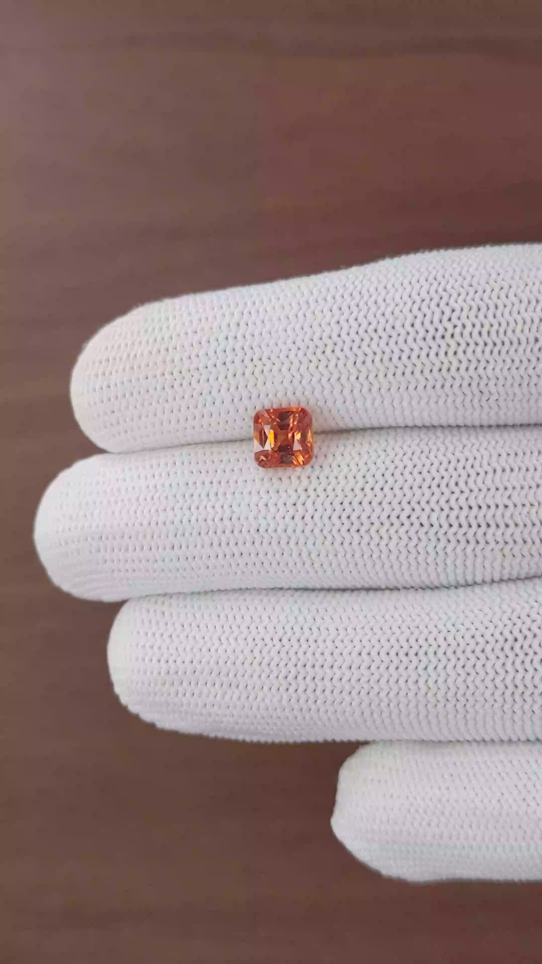 2.51 Ct. Orange Spessartite Garnet from Madagascar Size Video