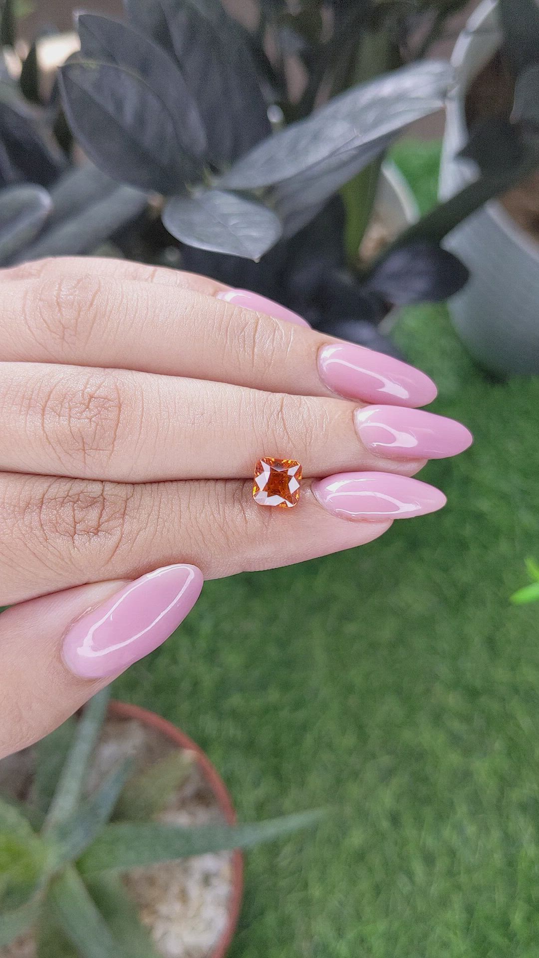 2.51 Ct. Orange Spessartite Garnet from Madagascar Size Video