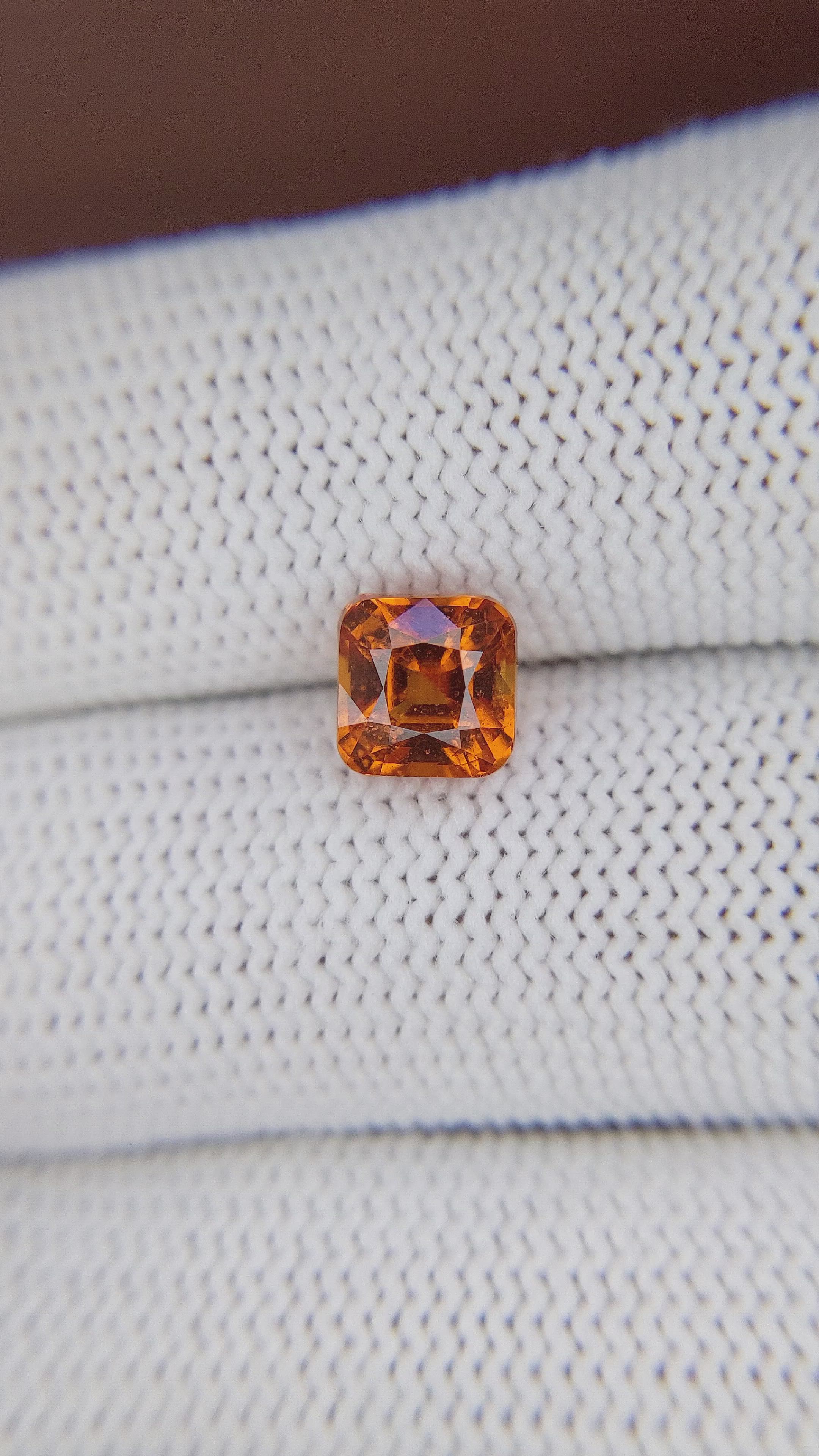2.51 Ct. Orange Spessartite Garnet from Madagascar Size Video
