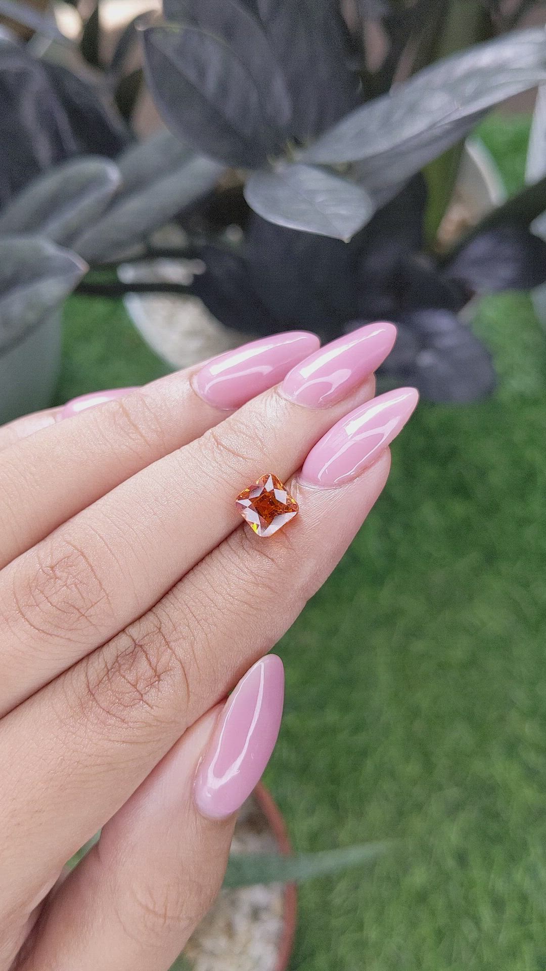 2.51 Ct. Orange Spessartite Garnet from Madagascar Size Video