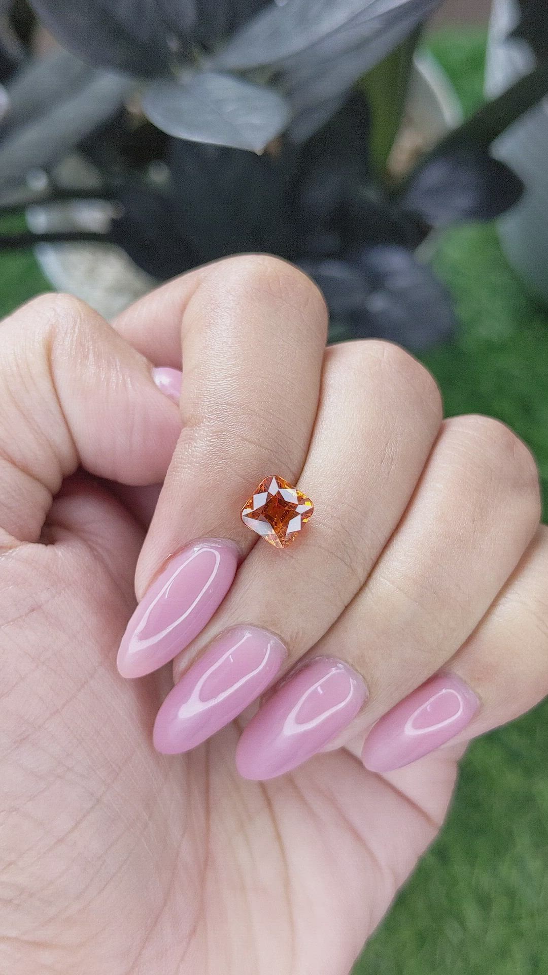 2.51 Ct. Orange Spessartite Garnet from Madagascar Size Video