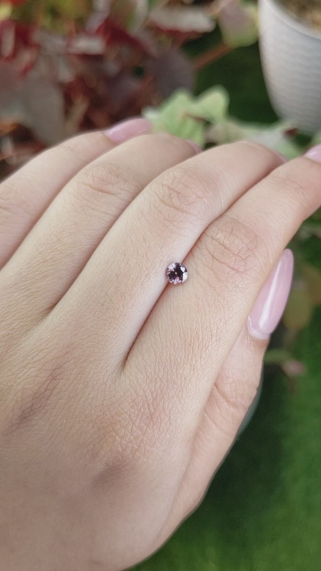 0.50 Ct. Pink Spinel from Ceylon (Sri Lanka) Size Video