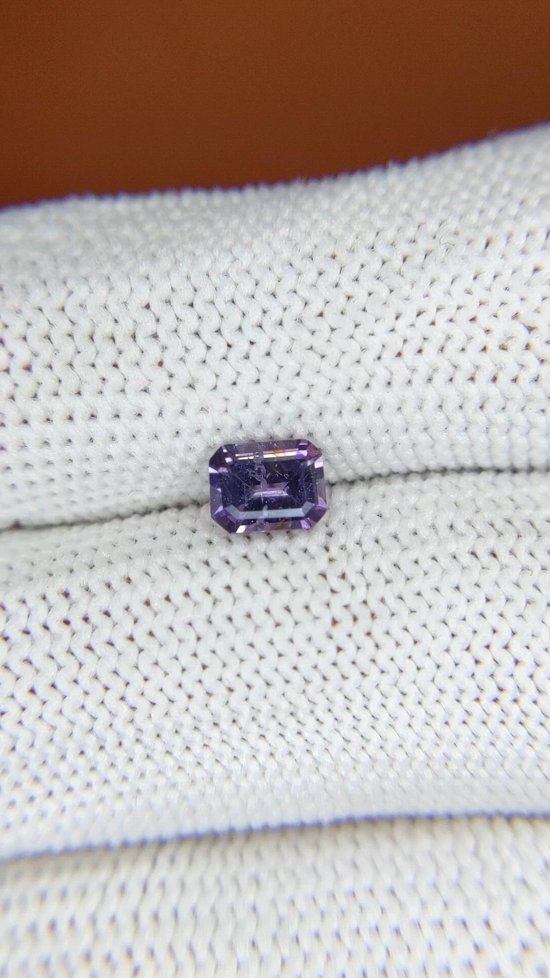 0.49 Ct. Bluish Purple Spinel from Ceylon (Sri Lanka) Size Video