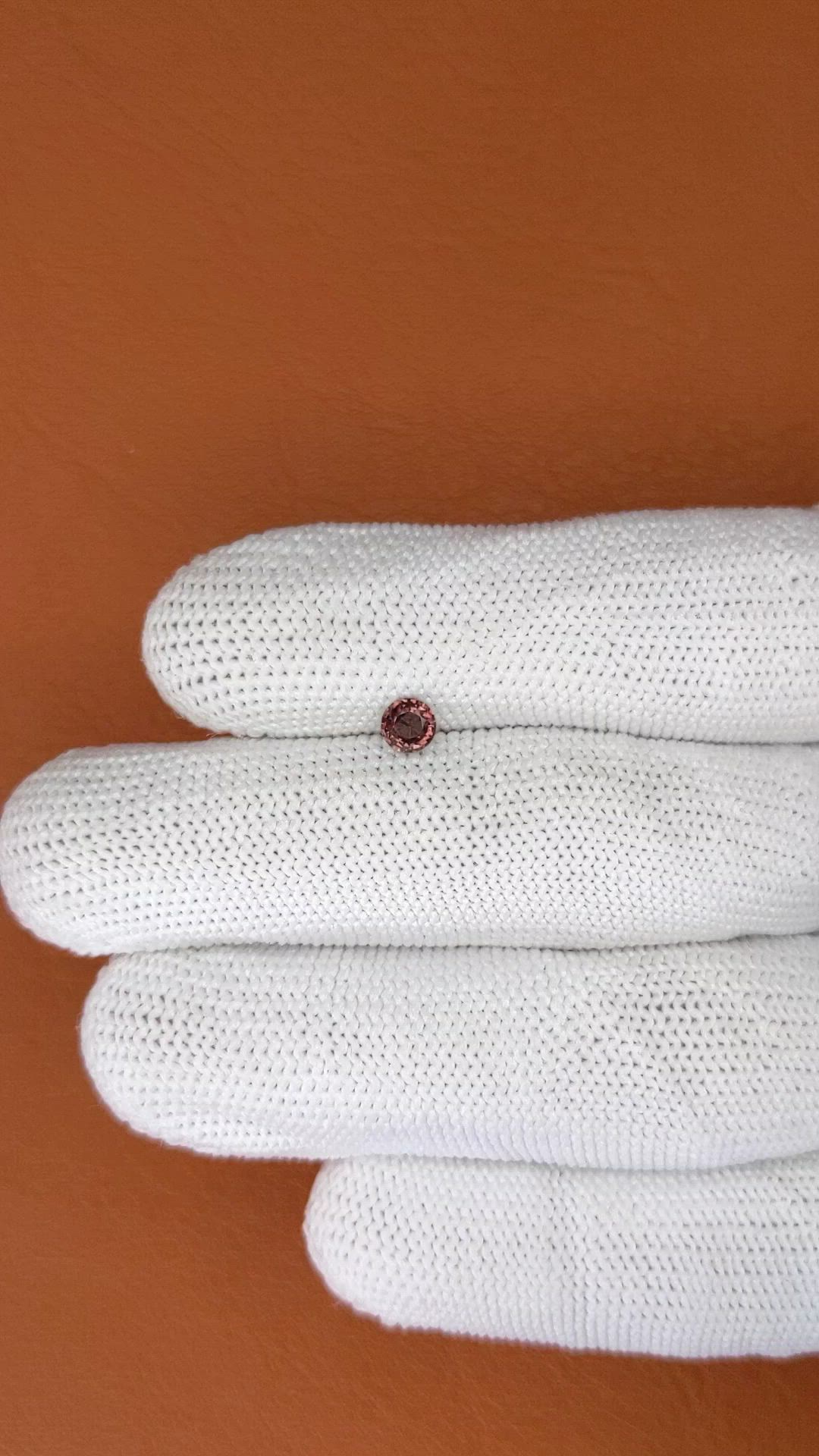 0.40 Ct. Purplish Pink Spinel from Ceylon (Sri Lanka) Size Video