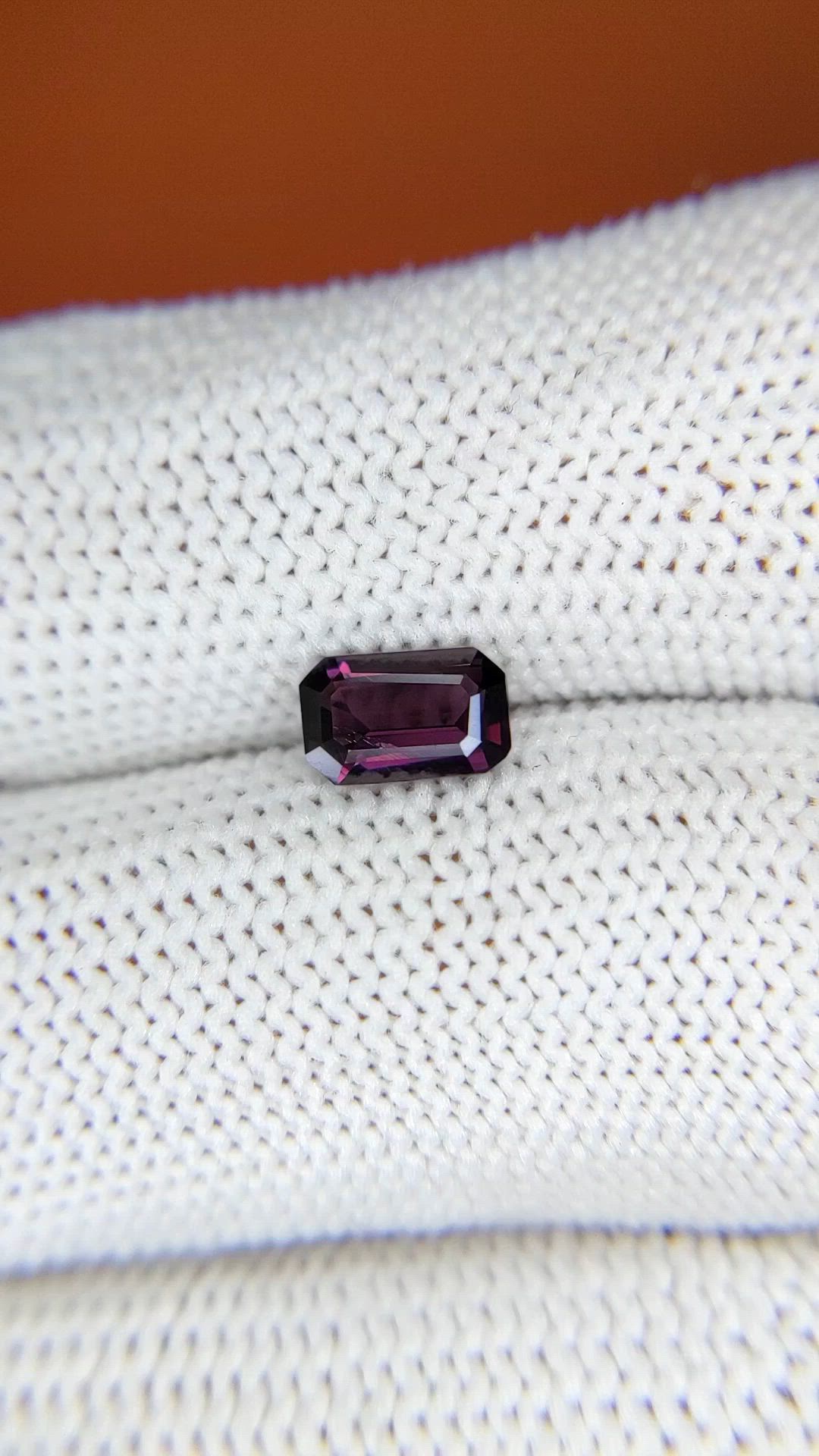 0.81 Ct. Pinkish Purple Spinel from Ceylon (Sri Lanka) Size Video