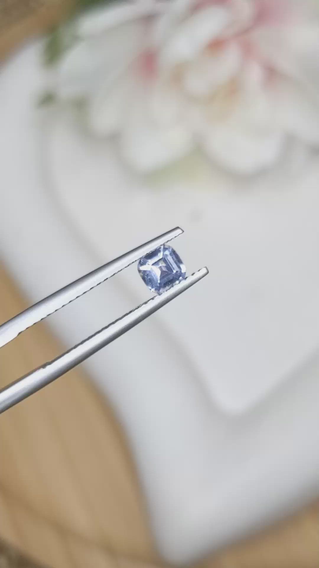 0.51 Ct. Blue Spinel from Ceylon (Sri Lanka) Size Video