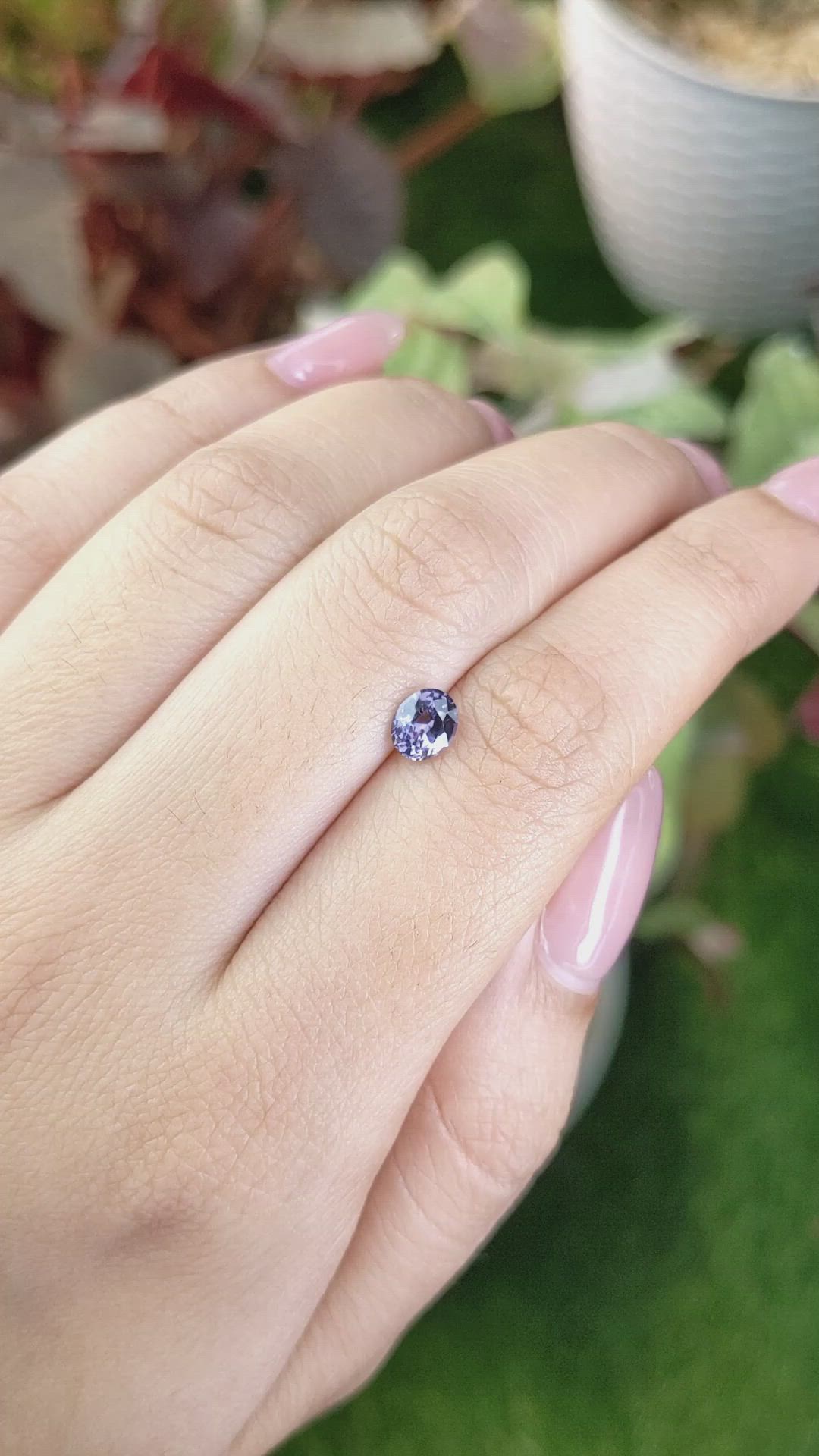 0.69 Ct. Purple Spinel from Ceylon (Sri Lanka) Size Video