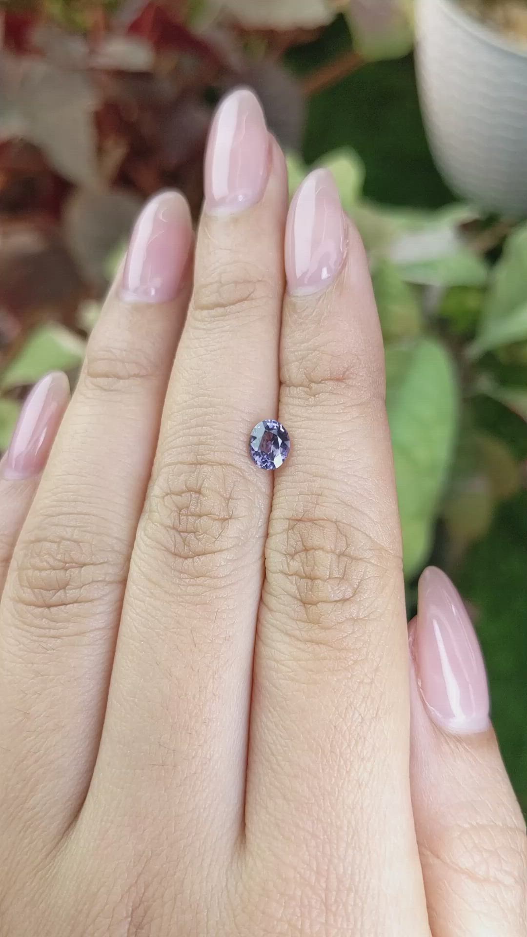 0.69 Ct. Purple Spinel from Ceylon (Sri Lanka) Size Video