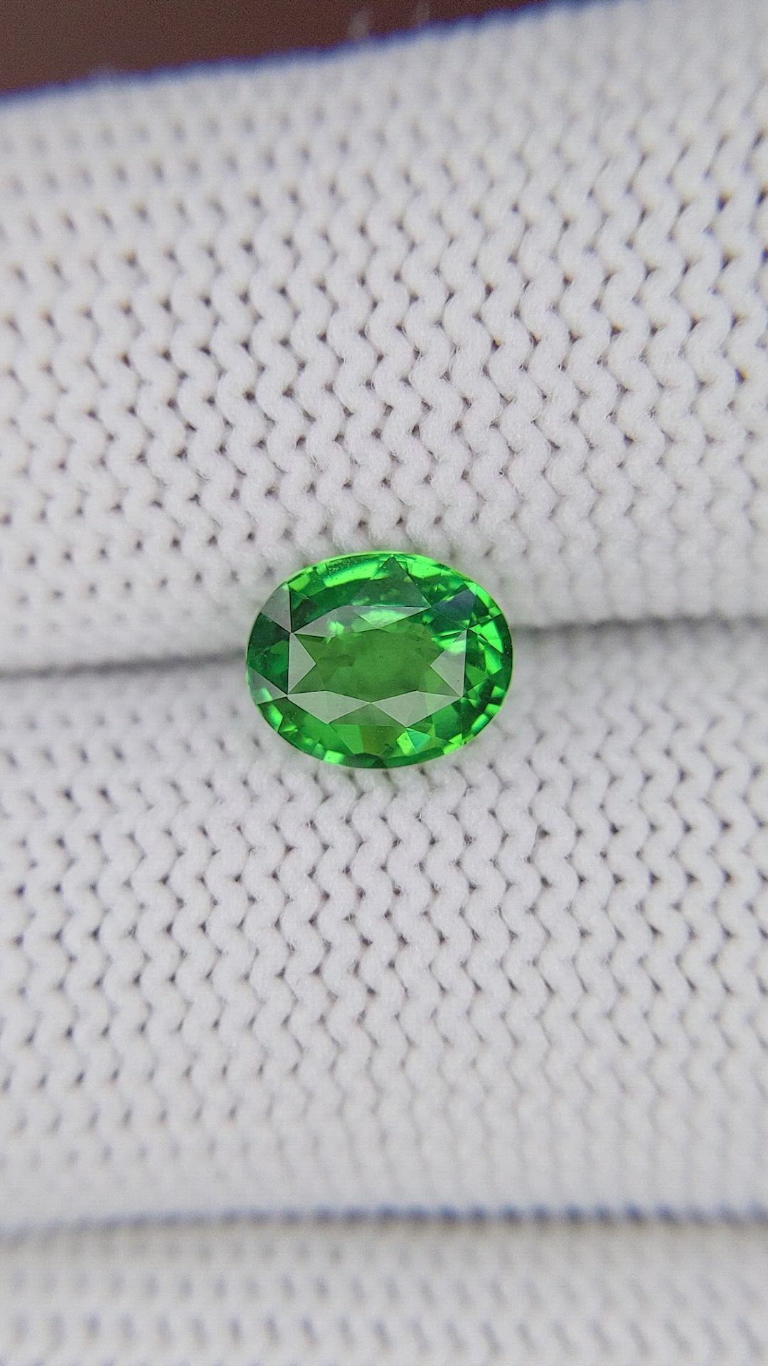 1.54 Ct. Tsavorite Garnet from Tanzania Size Video