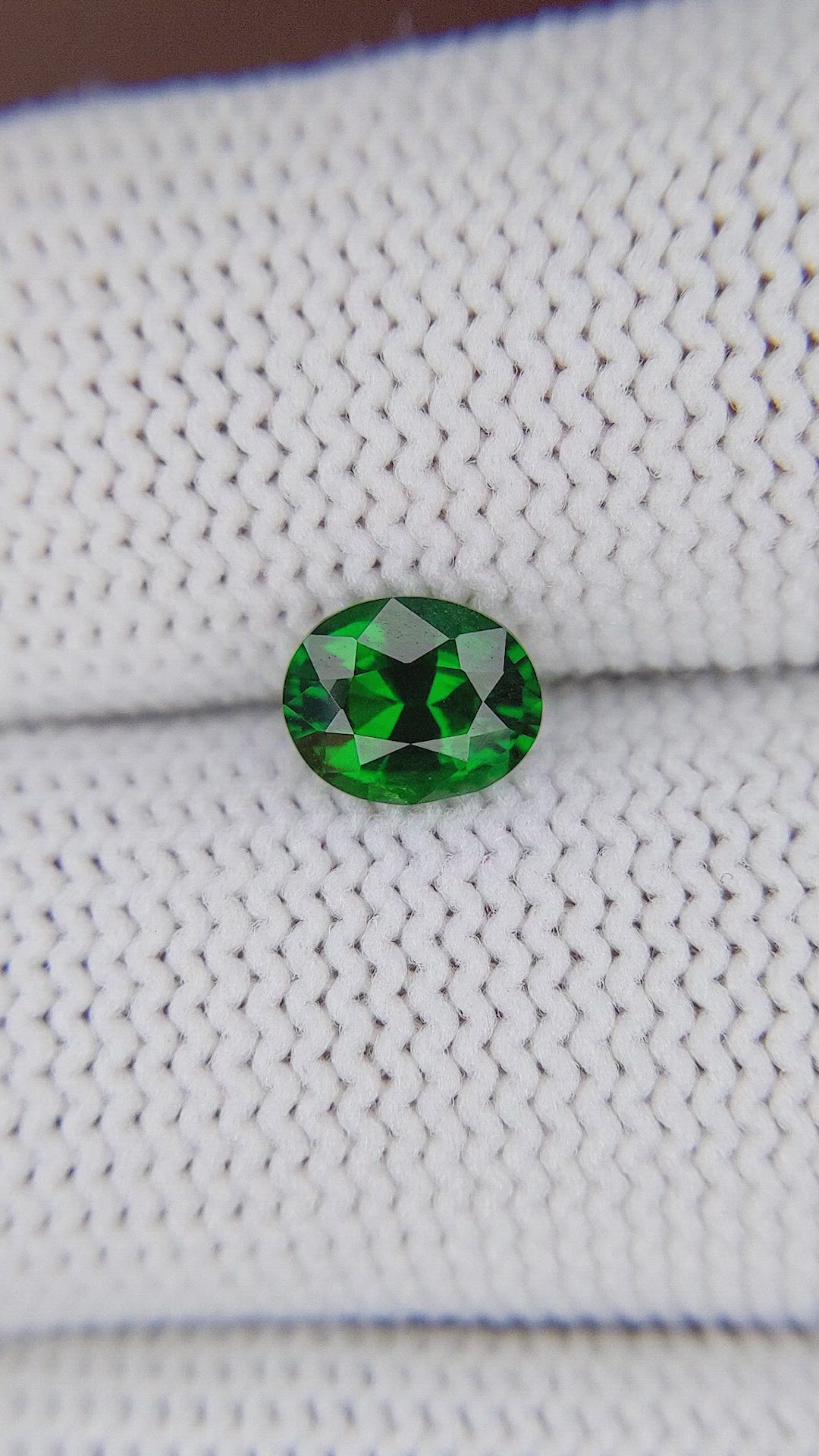1.10 Ct. Tsavorite Garnet from Tanzania Size Video