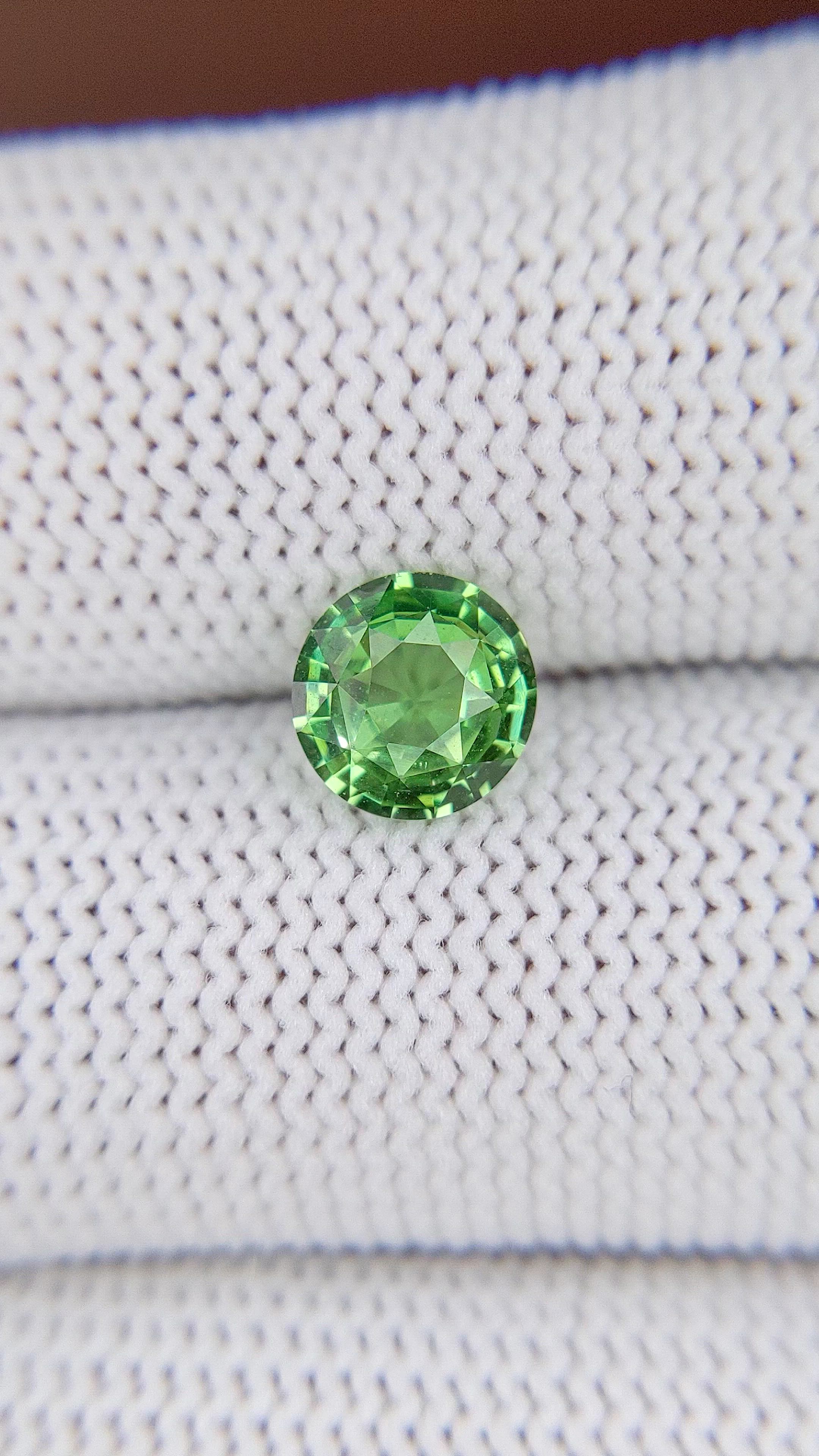 1.61 Ct. Tsavorite Garnet from Tanzania Size Video