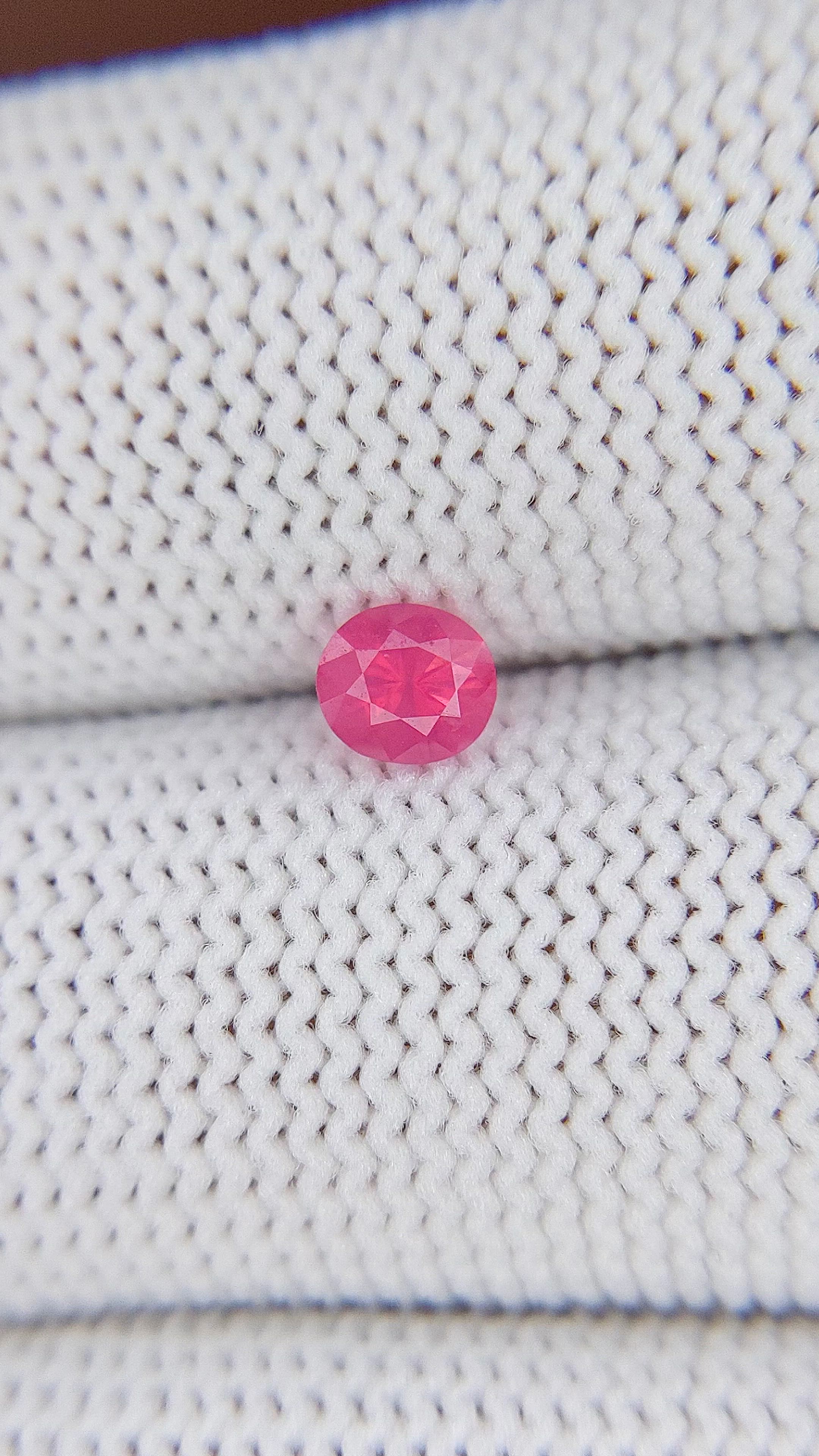 0.42 Ct. Pink Spinel from Tanzania Size Video