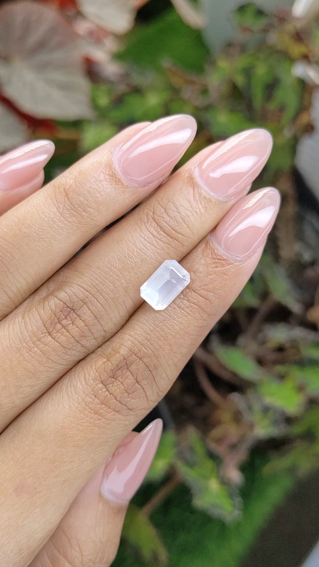 1.61 Ct. White Moonstone from Ceylon (Sri Lanka) Size Video