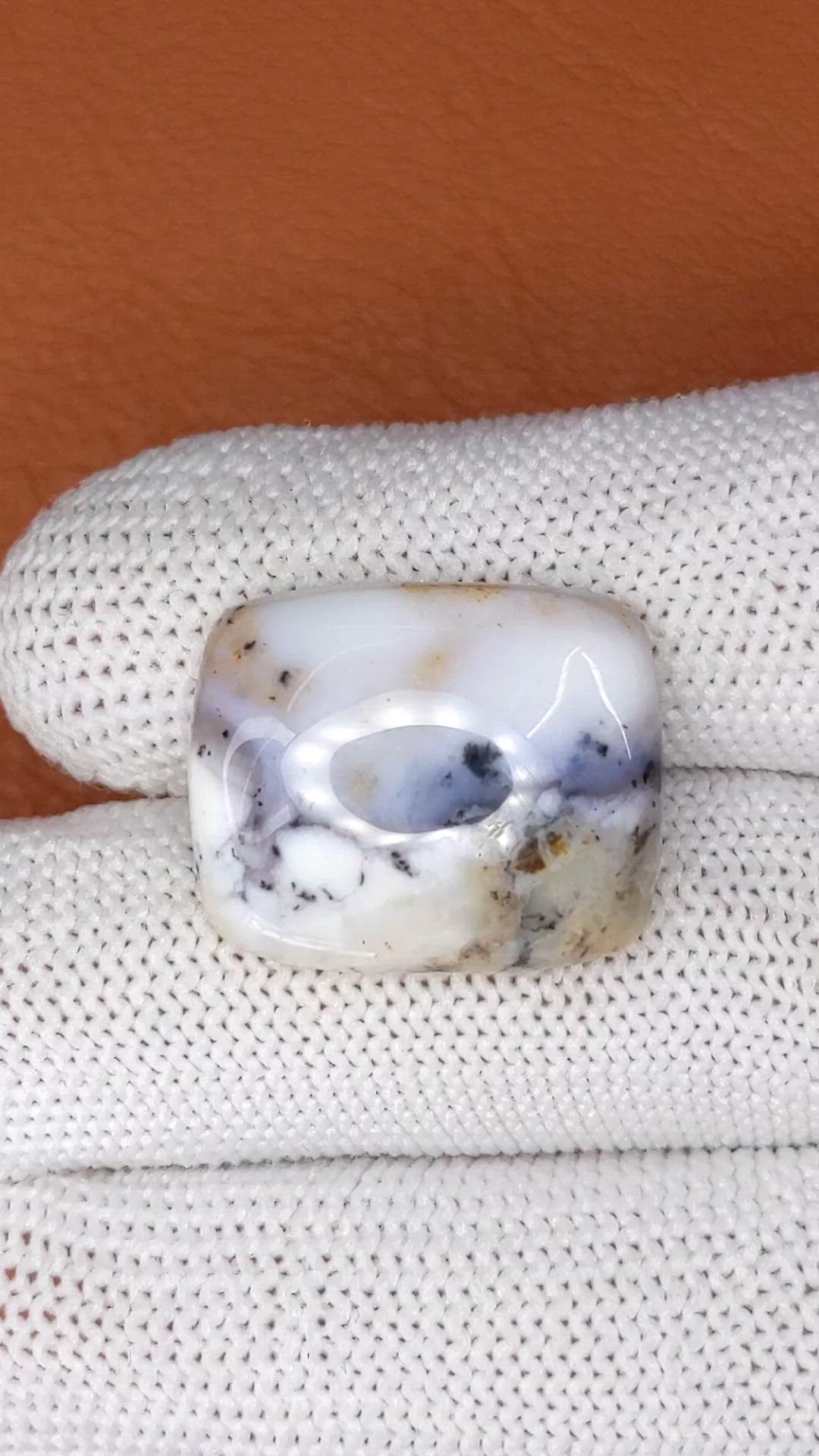 16.35 Ct. Multi Color Cabochon Agate from Madagascar Size Video