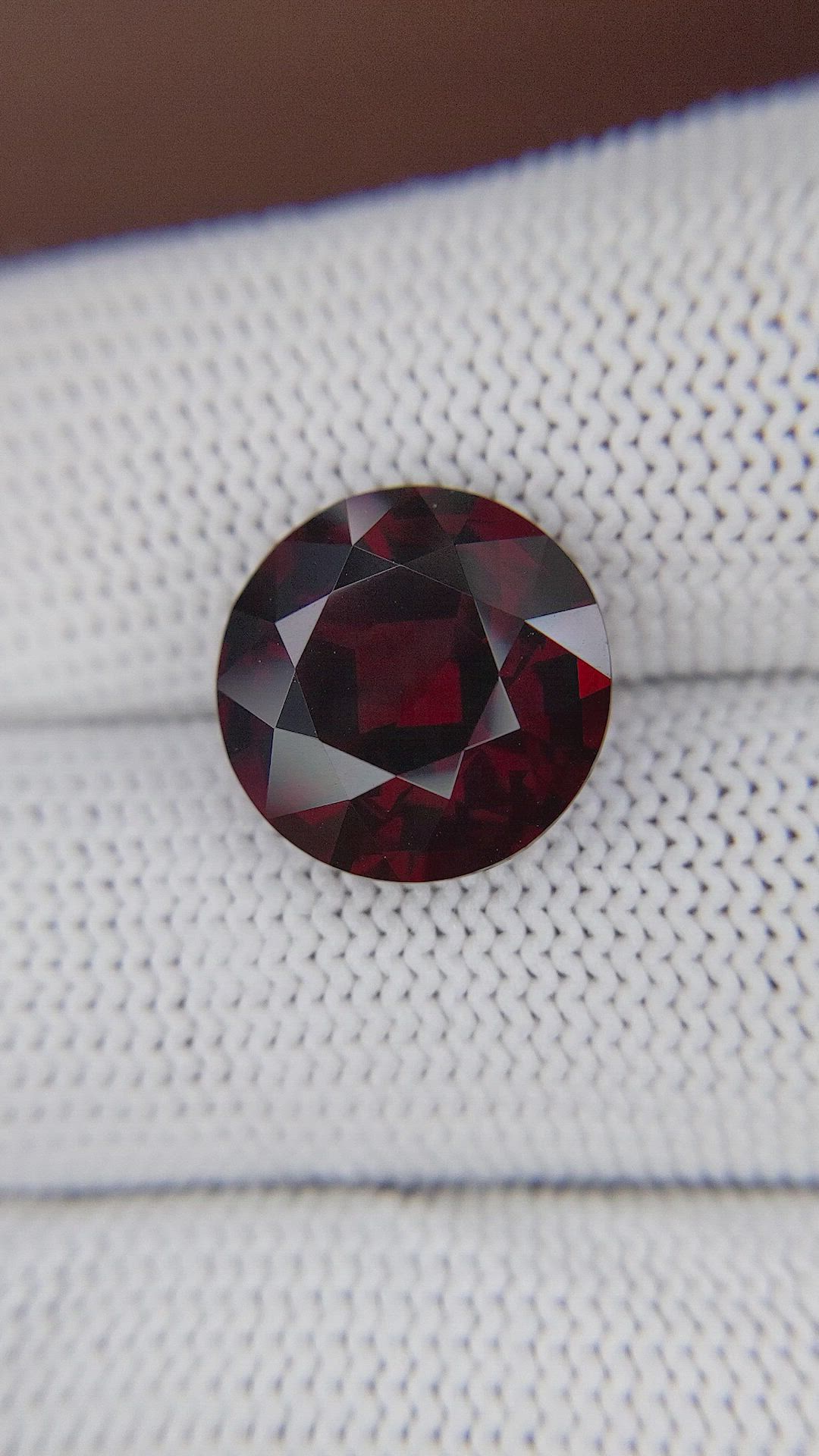 10.56 Ct. Red Garnet from Madagascar Size Video