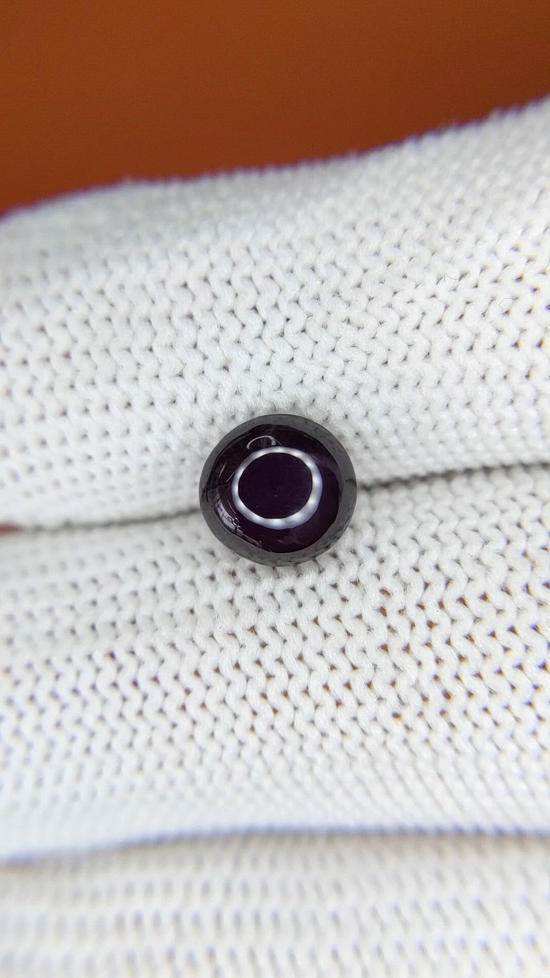2.23 Ct. Purple Cabochon Star Spinel from Ceylon (Sri Lanka) Size Video
