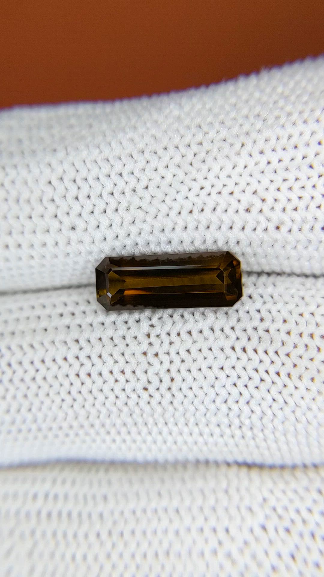 2.03 Ct. Greenish Brown Tourmaline from Ceylon (Sri Lanka) Size Video