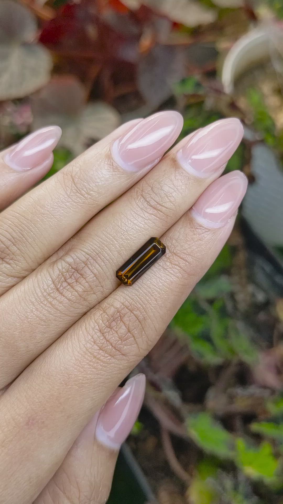 2.03 Ct. Greenish Brown Tourmaline from Ceylon (Sri Lanka) Size Video