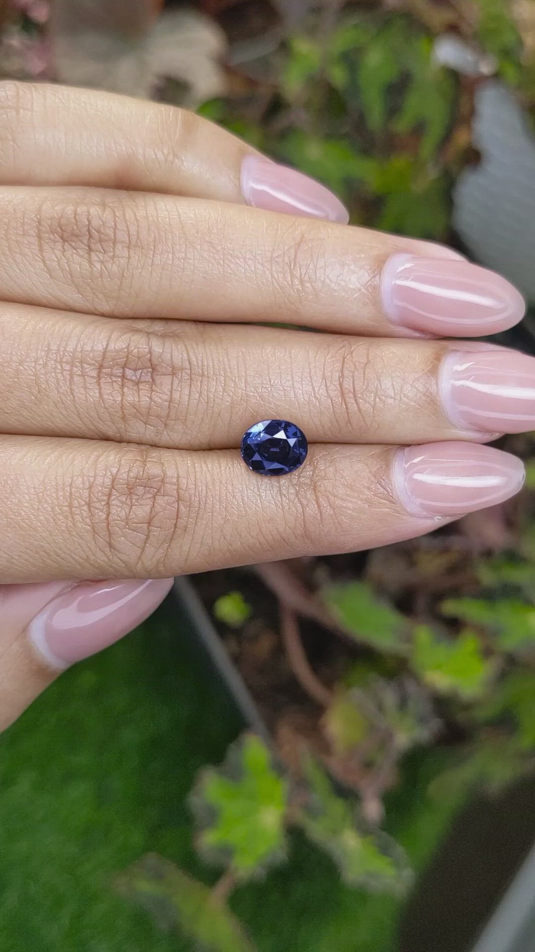 2.01 Ct. Blue Spinel from Ceylon (Sri Lanka) Size Video