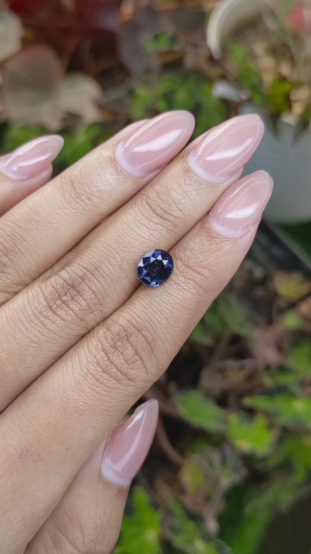 2.01 Ct. Blue Spinel from Ceylon (Sri Lanka) Size Video