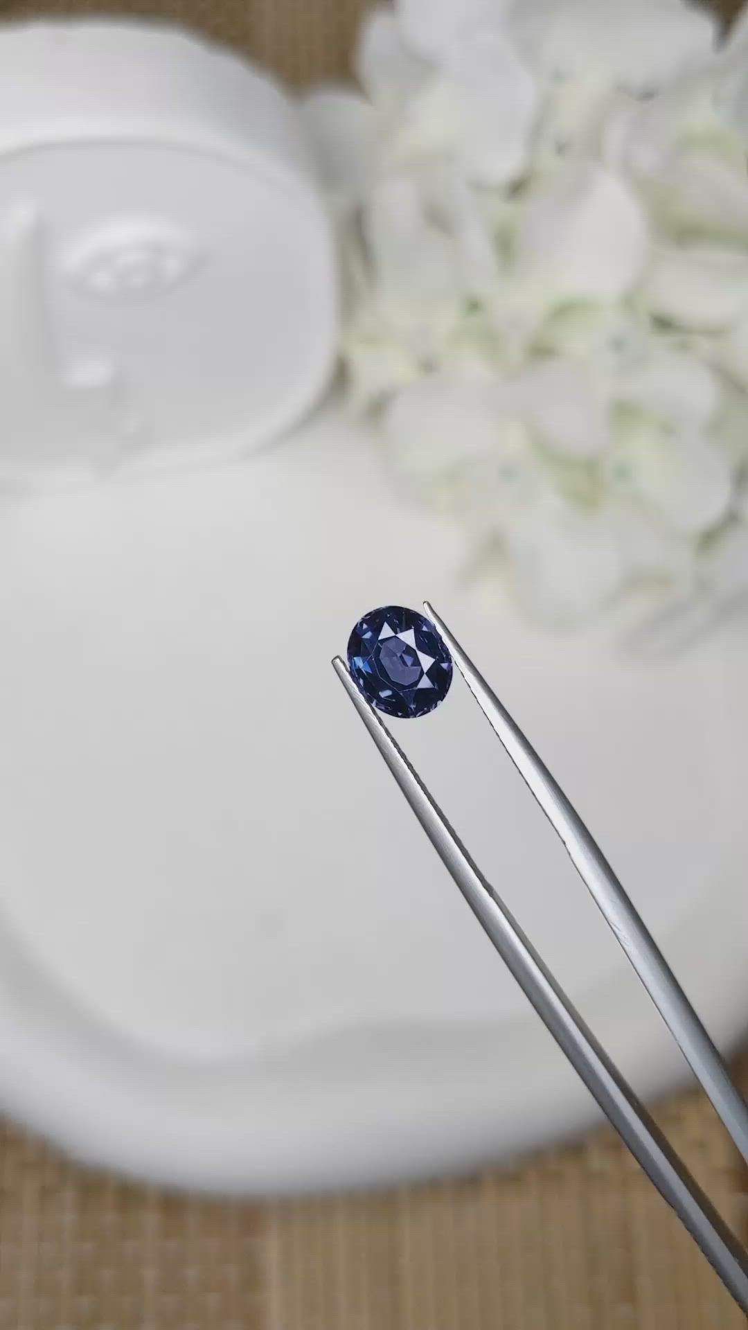 2.01 Ct. Blue Spinel from Ceylon (Sri Lanka) Size Video