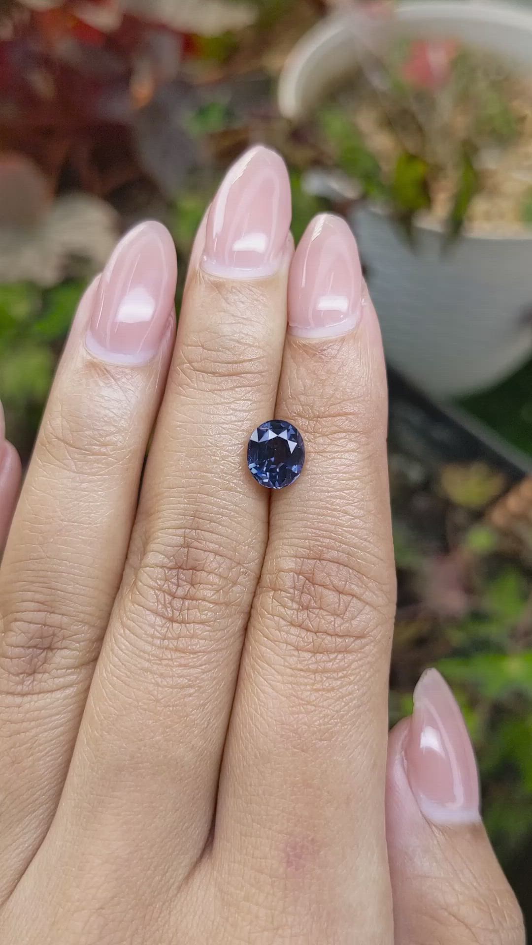2.01 Ct. Blue Spinel from Ceylon (Sri Lanka) Size Video