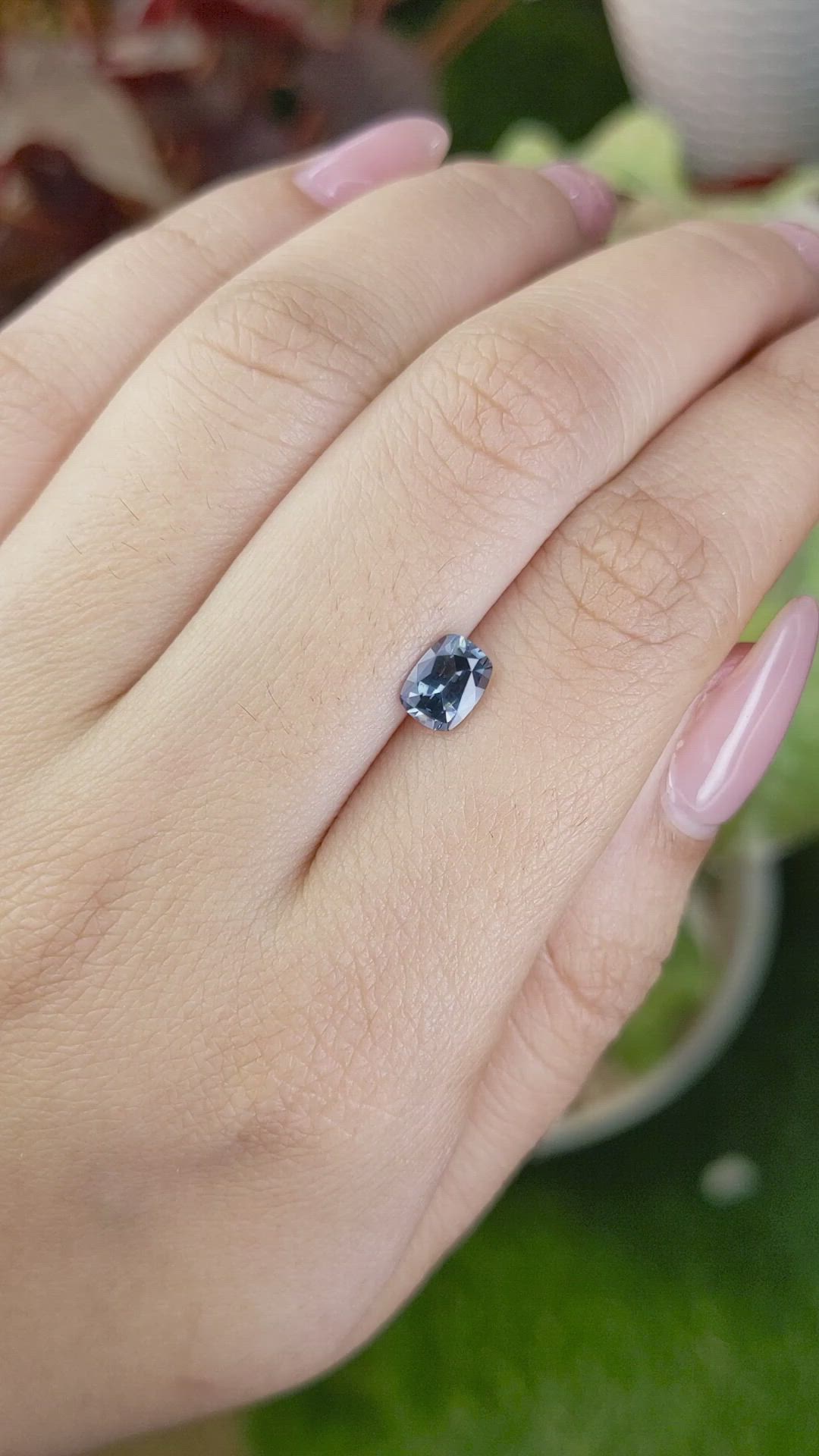 0.86 Ct. Blue Spinel from Ceylon (Sri Lanka) Size Video
