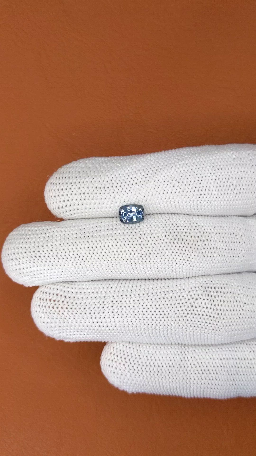 0.86 Ct. Blue Spinel from Ceylon (Sri Lanka) Size Video