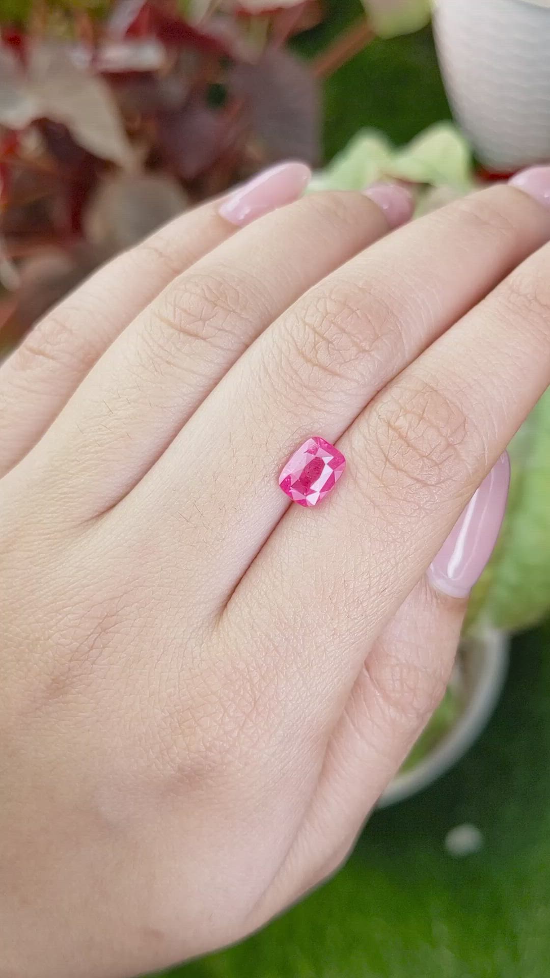 2.00 Ct. Pink Spinel from Tanzania Size Video