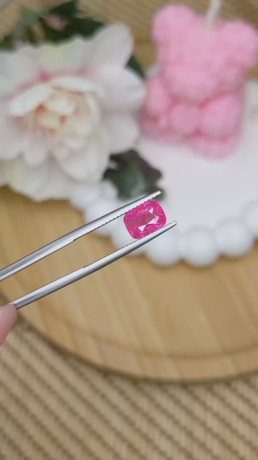 2.00 Ct. Pink Spinel from Tanzania Size Video