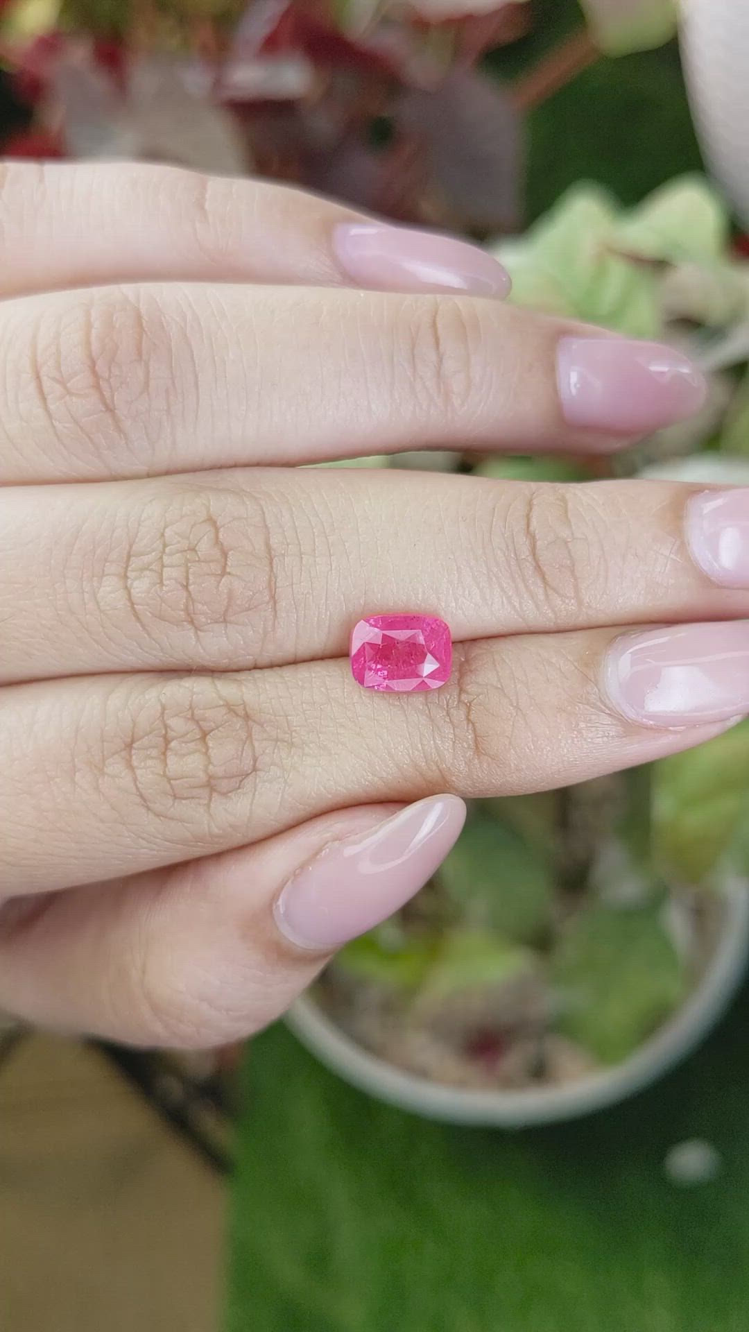 2.00 Ct. Pink Spinel from Tanzania Size Video