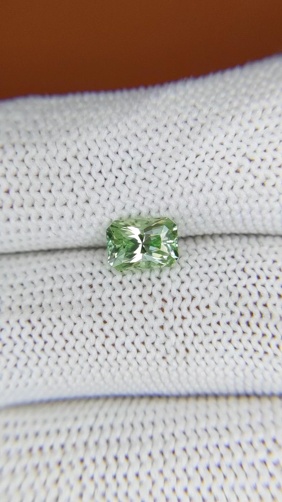 1.27 Ct. Tsavorite Garnet from Tanzania Size Video