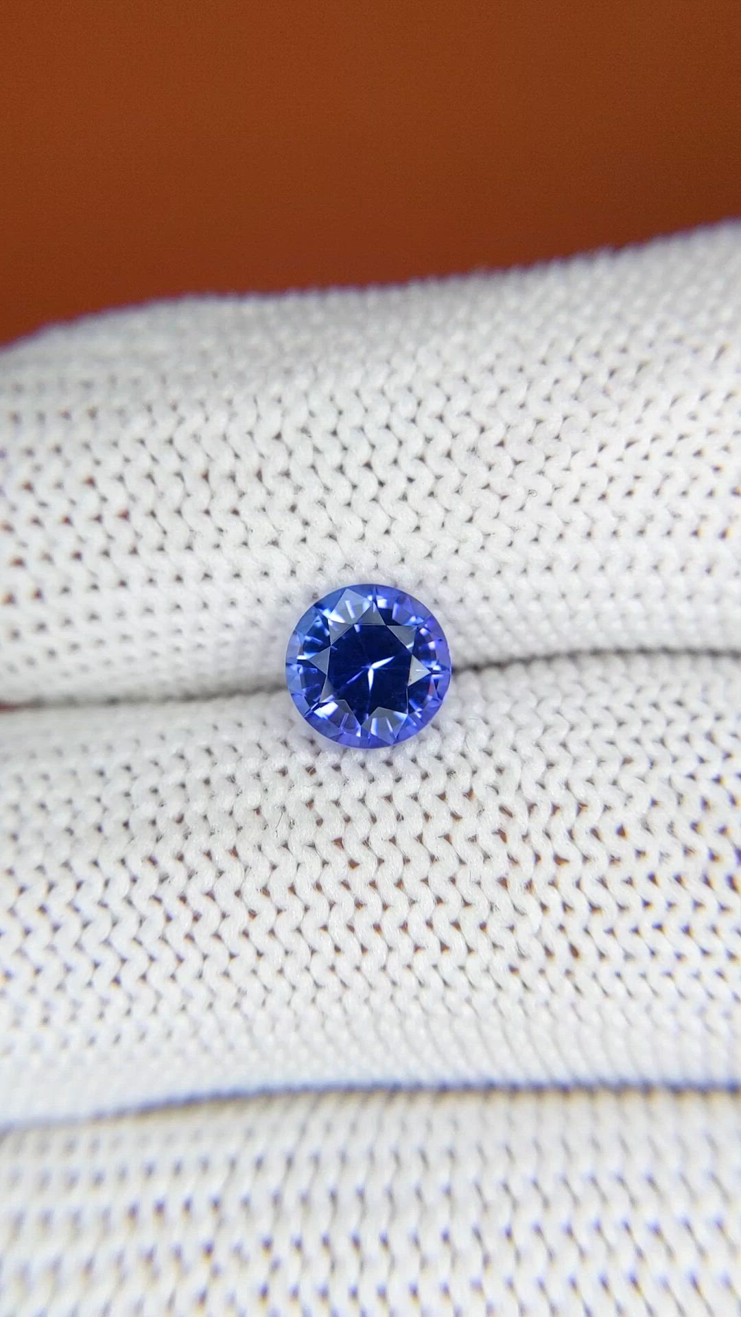 1.17 Ct. Violetish Blue Tanzanite from Tanzania Size Video