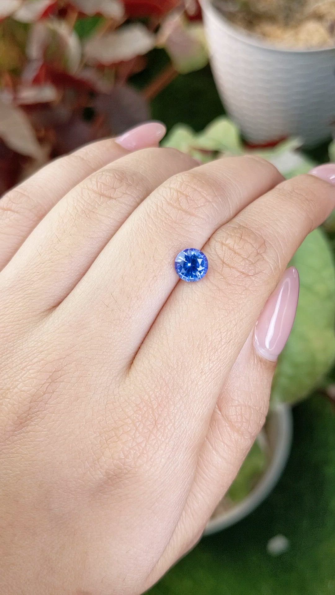 1.17 Ct. Violetish Blue Tanzanite from Tanzania Size Video