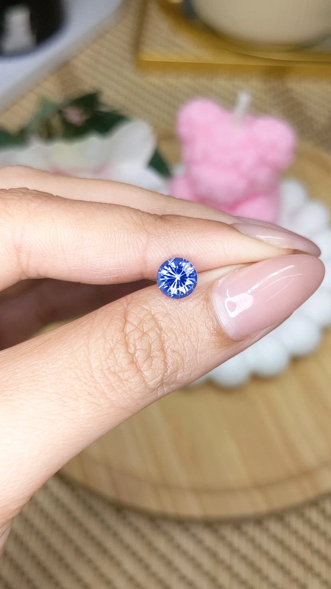 1.17 Ct. Violetish Blue Tanzanite from Tanzania Size Video