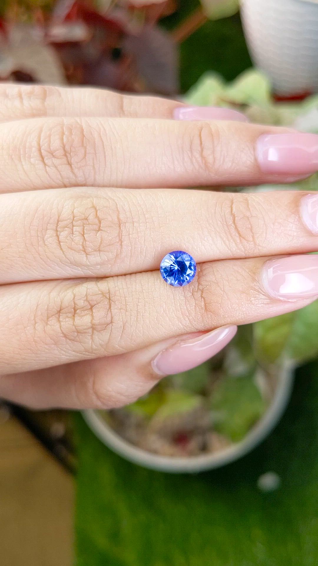 1.17 Ct. Violetish Blue Tanzanite from Tanzania Size Video