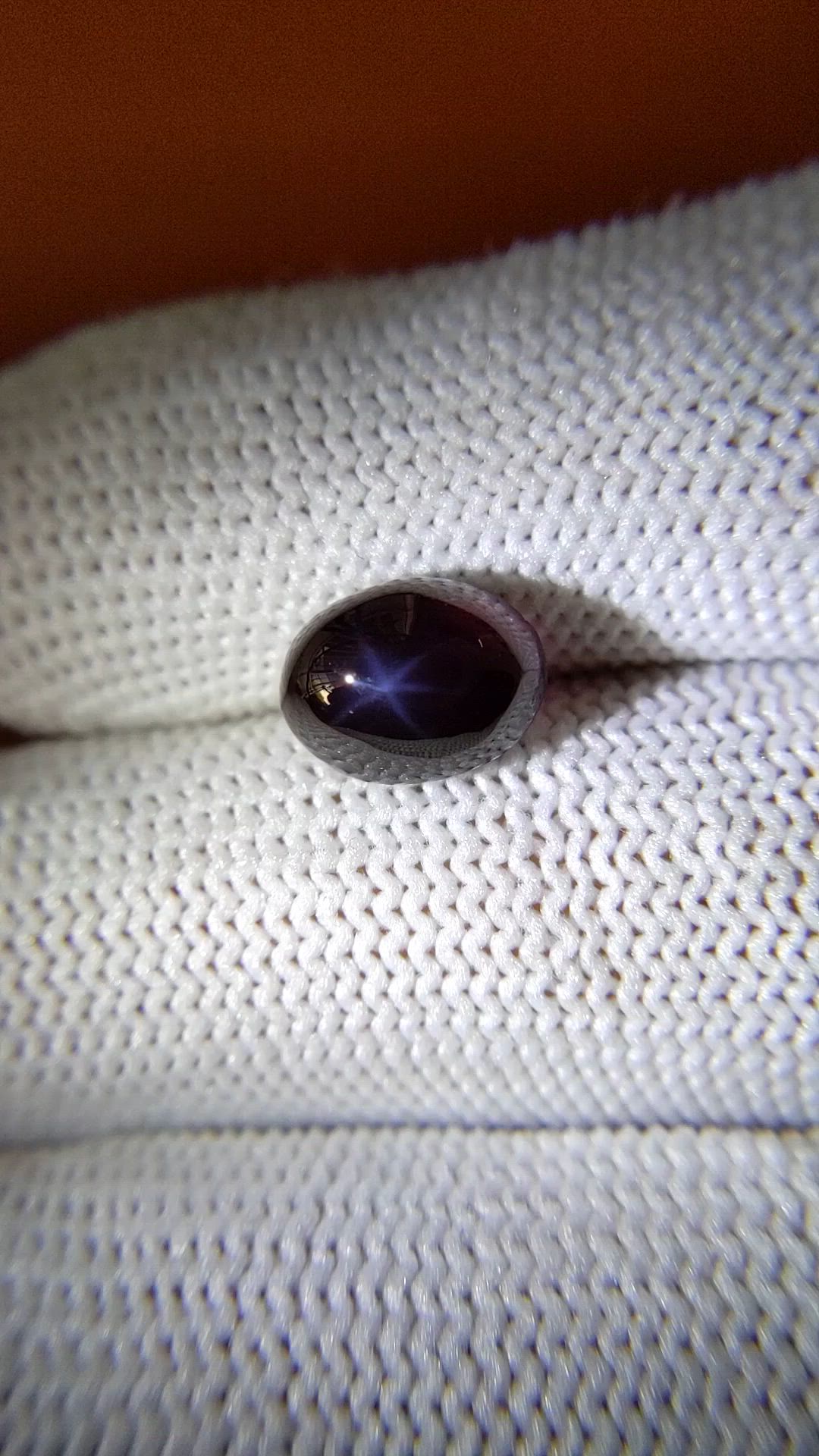 4.36 Ct. Purple Star Spinel from Ceylon (Sri Lanka) Size Video