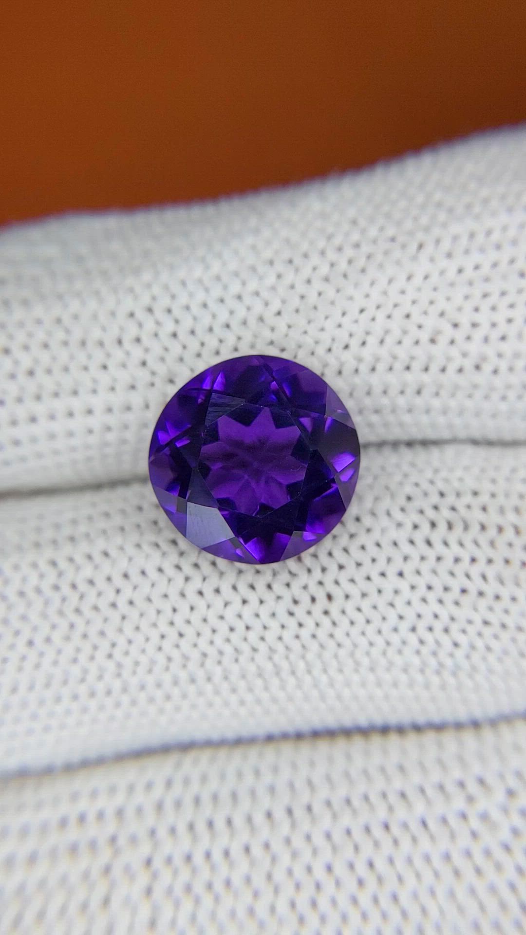 6.04 Ct. Purple Amethyst from Brazil Size Video